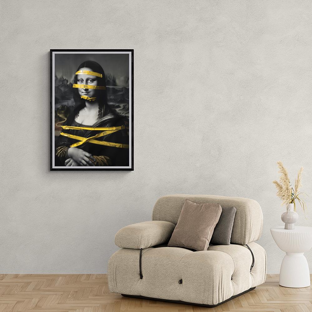 Mona Lisa Ruban Jaune dans un intérieur