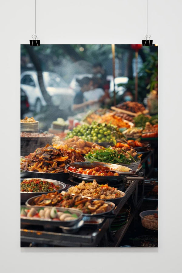 Póster Comida Callejera