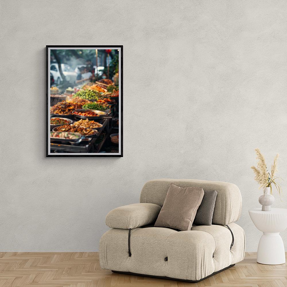 Street Food dans un intérieur