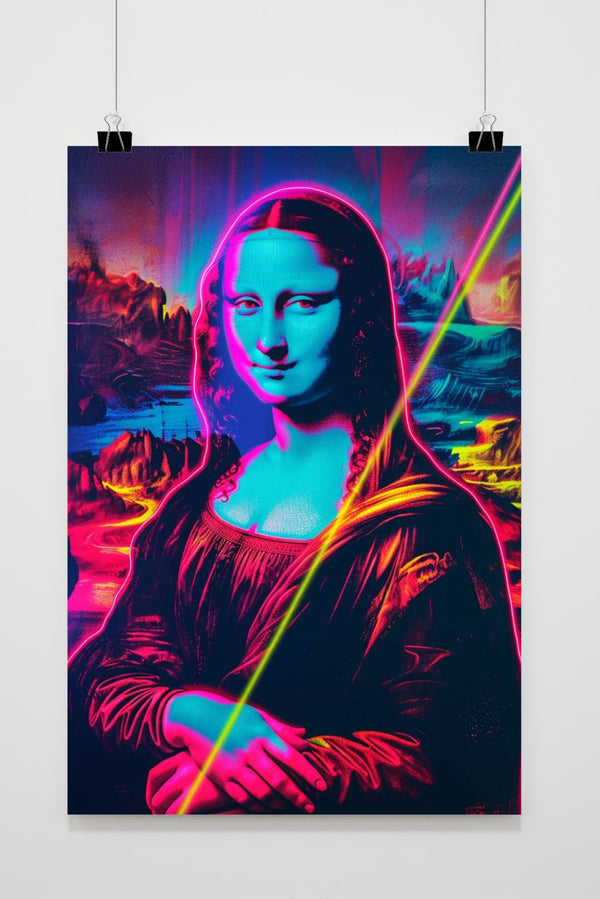 Mona Lisa Neon poster