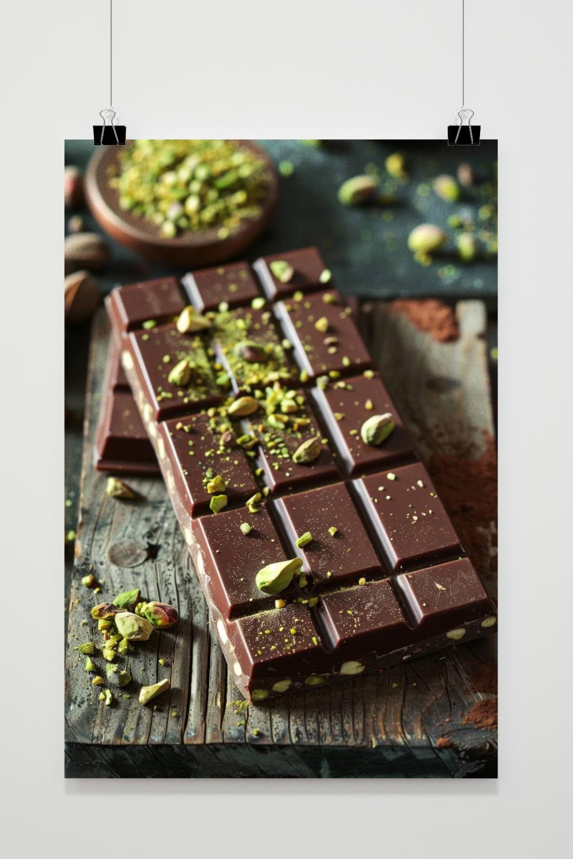 Affiche Chocolat Pistache Dubai de 25 Artstreet