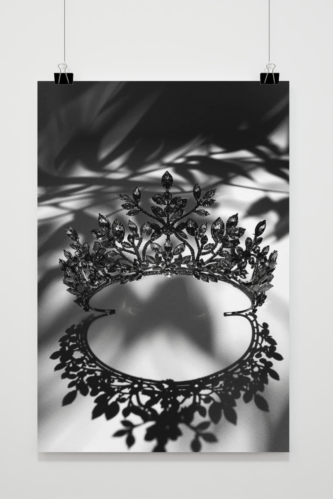 Affiche Couronne Noir et Blanc de 25 Artstreet