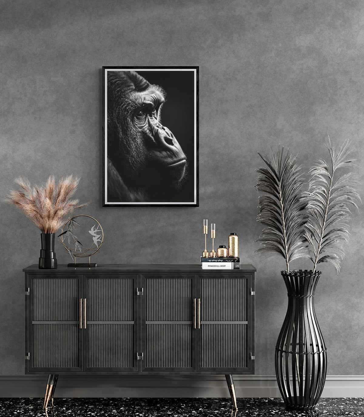 Gorille dans un intérieur