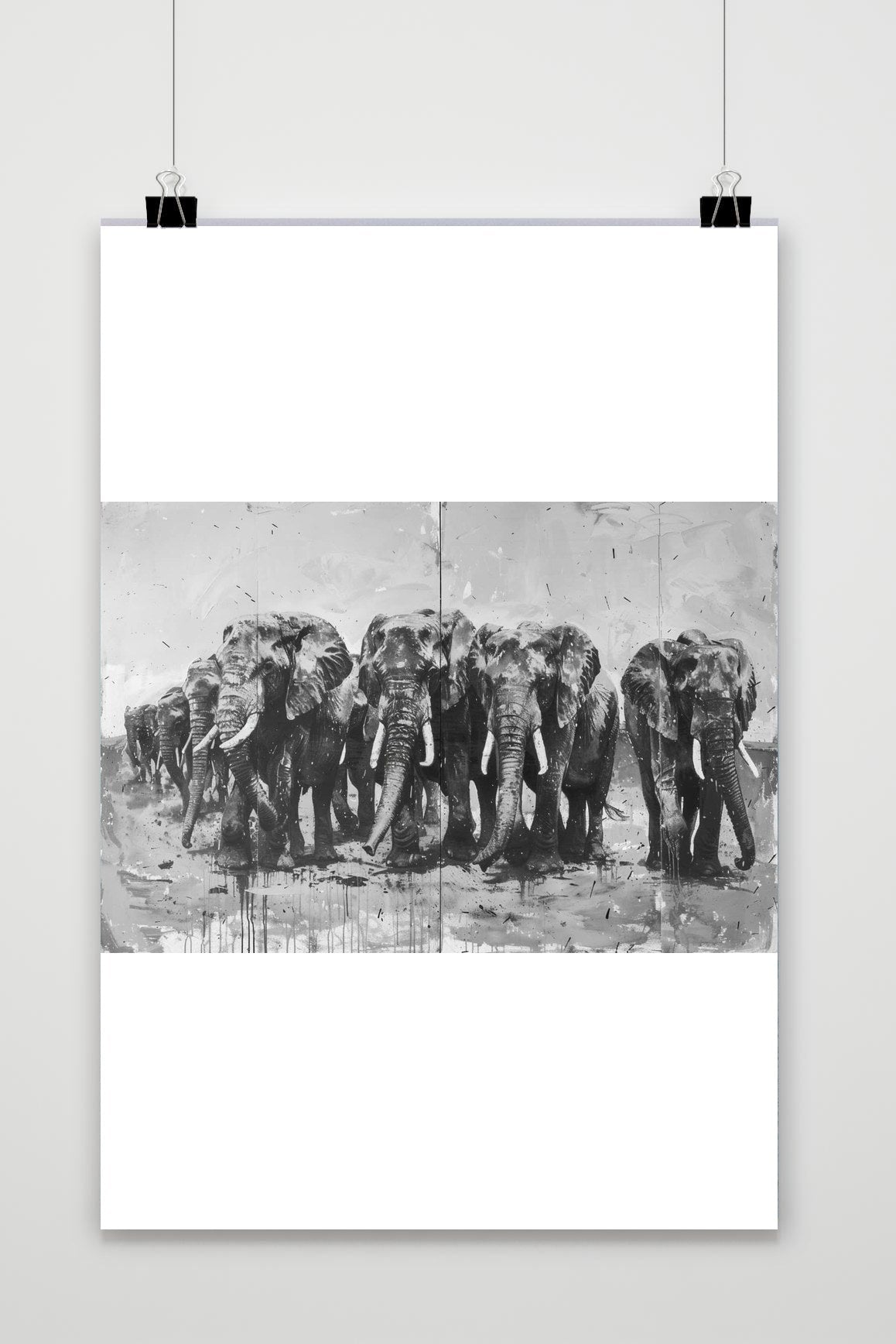 Affiche Éléphants de 25 Artstreet