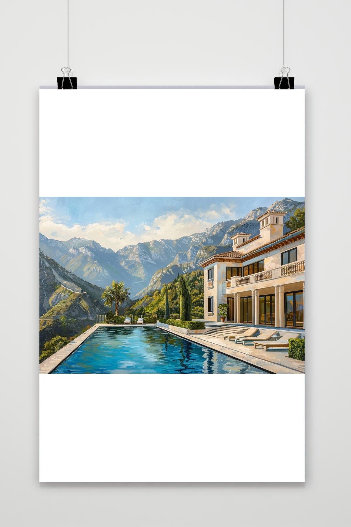 Affiche Villa de Montagne de 25 Artstreet