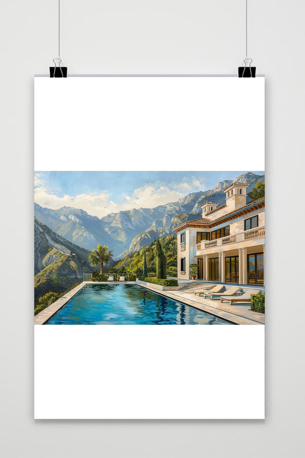 Affiche Villa de Montagne