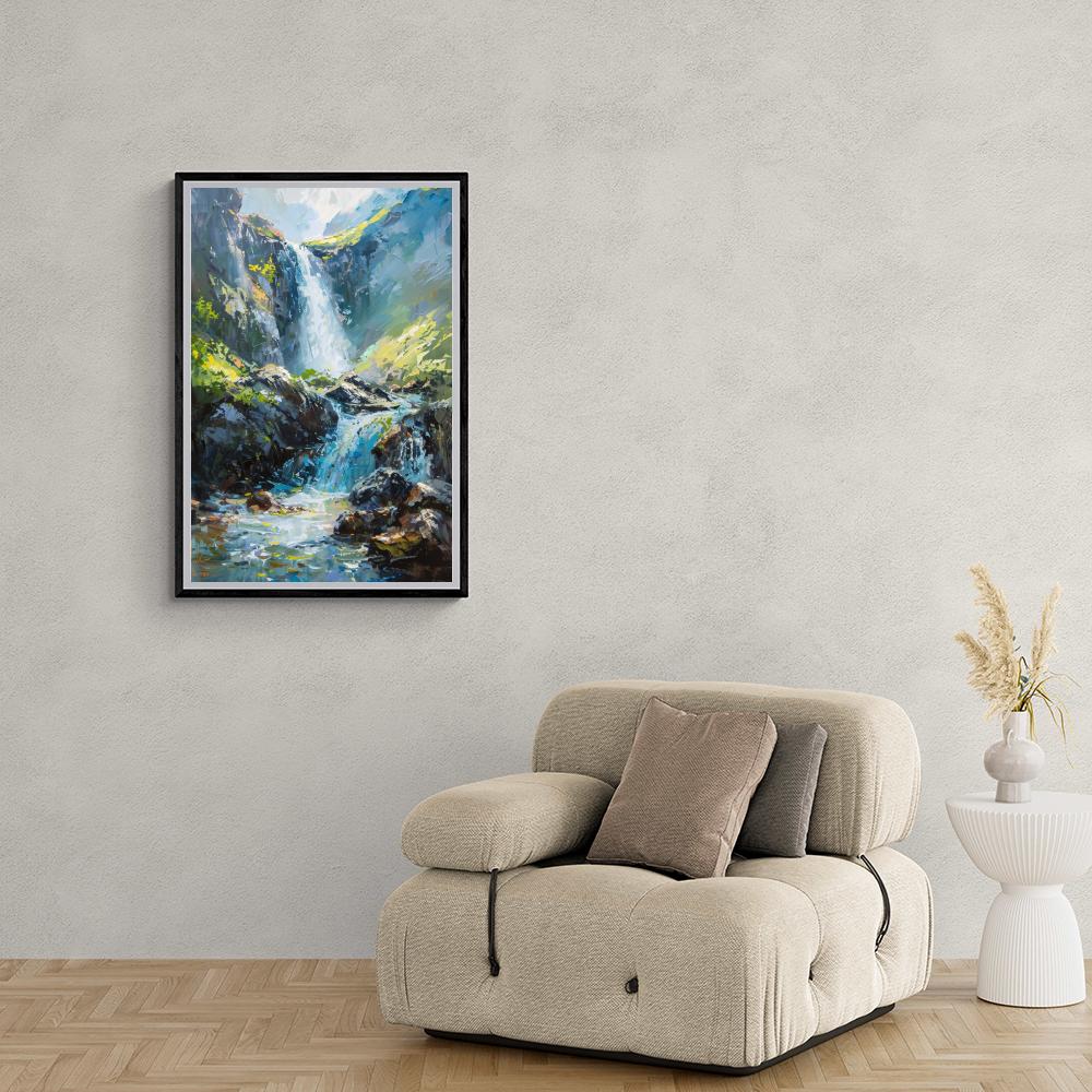 Cascade dans un intérieur