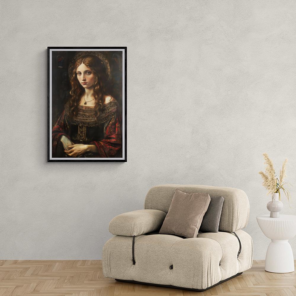 Portrait Vintage dans un intérieur