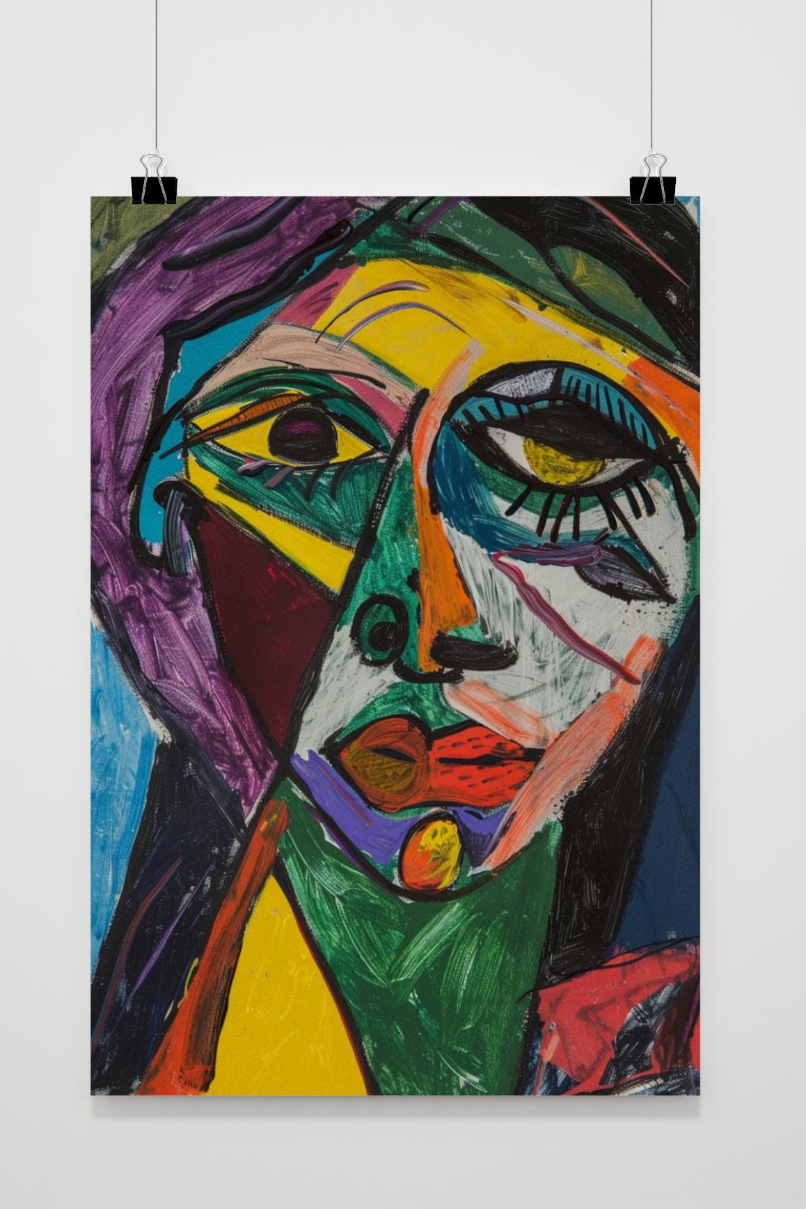 Affiche Portrait Abstrait de 25 Artstreet