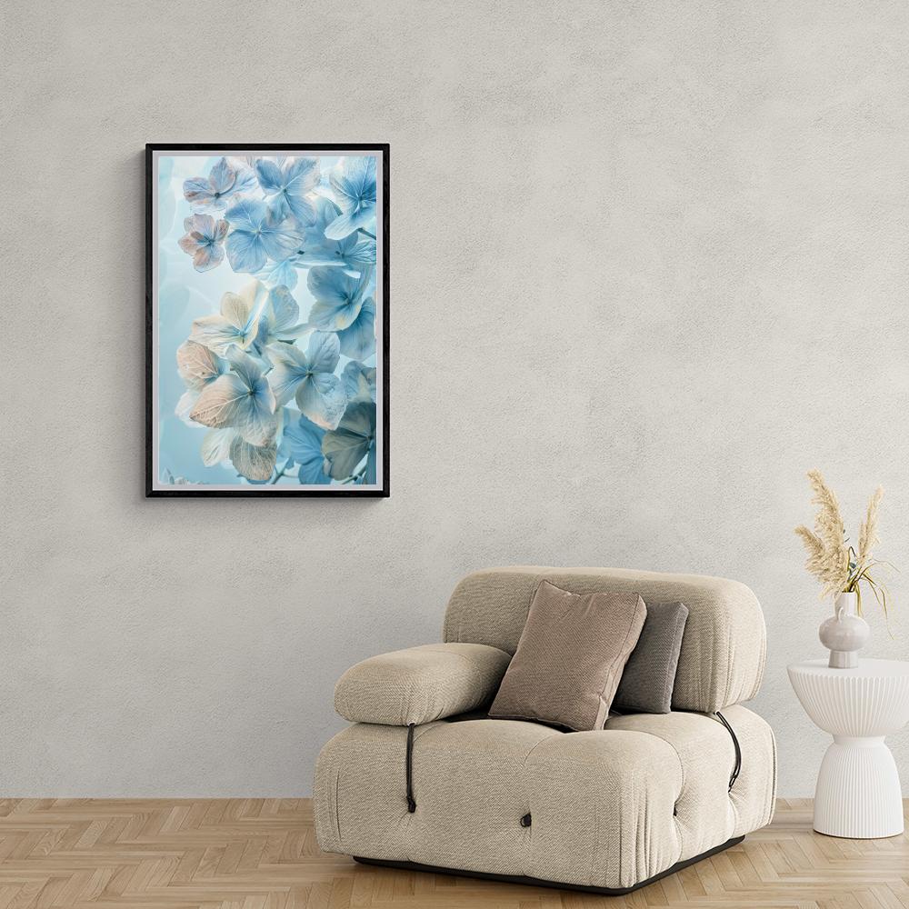 Fleurs Bleues dans un intérieur