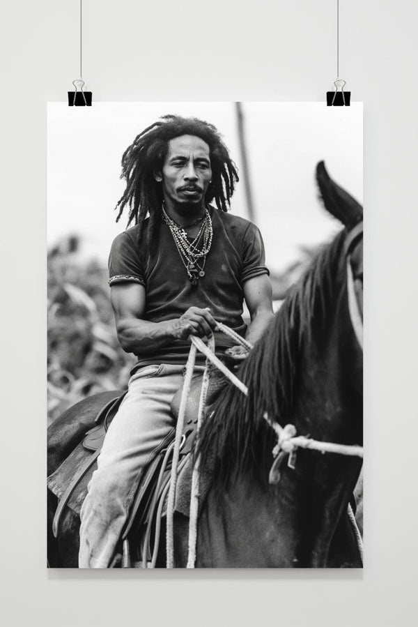 Bob Marley Paard poster