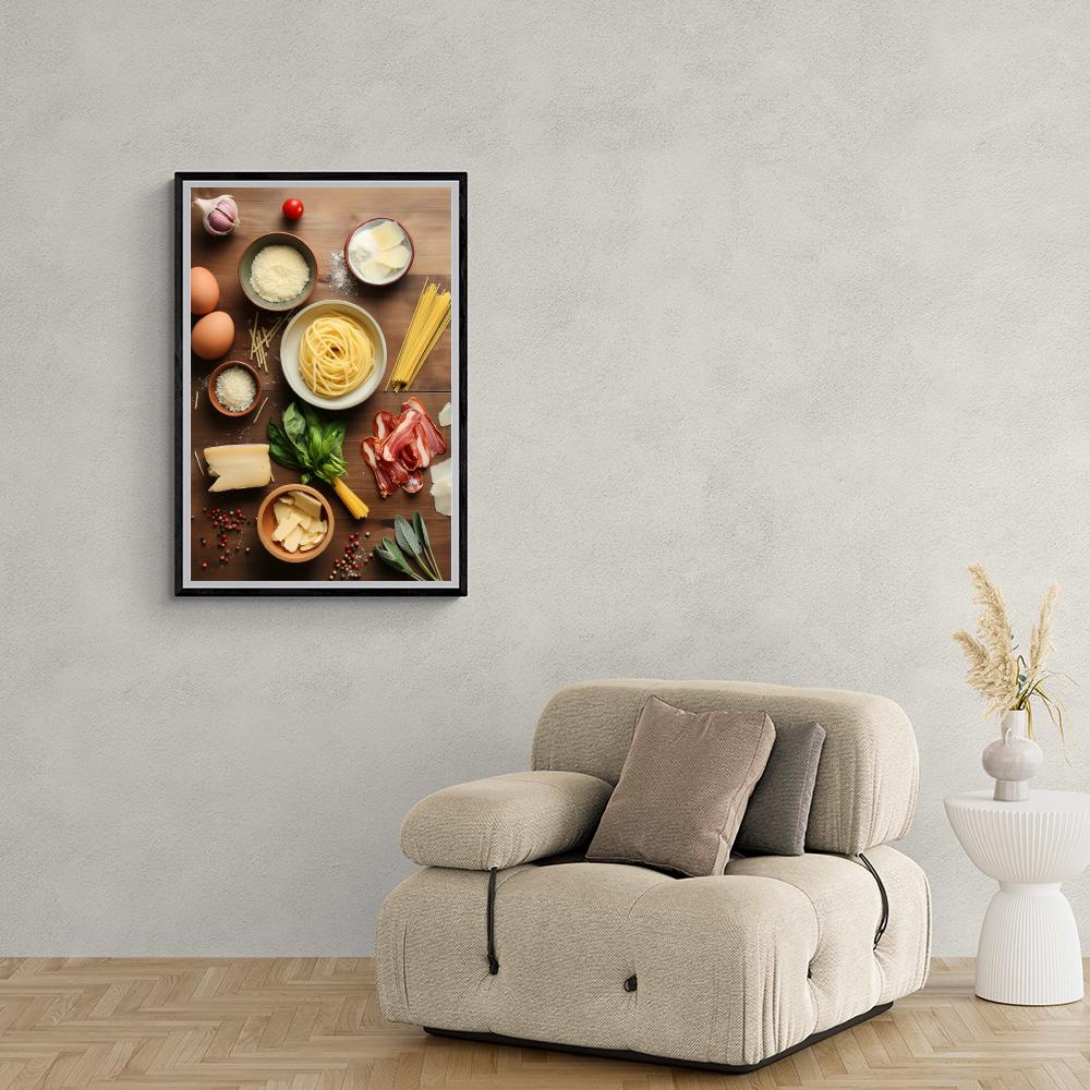 Carbonara dans un intérieur