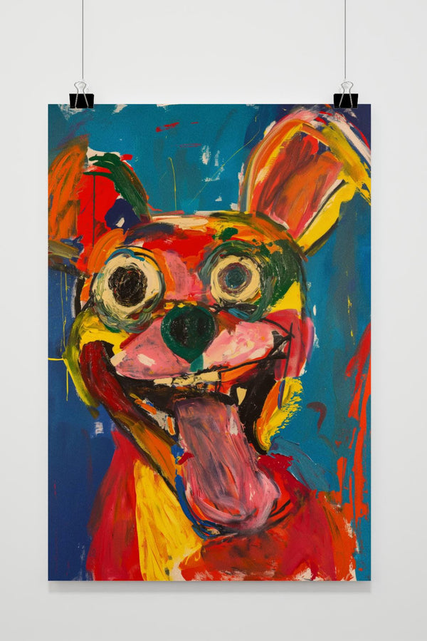 Hond Aquarel poster