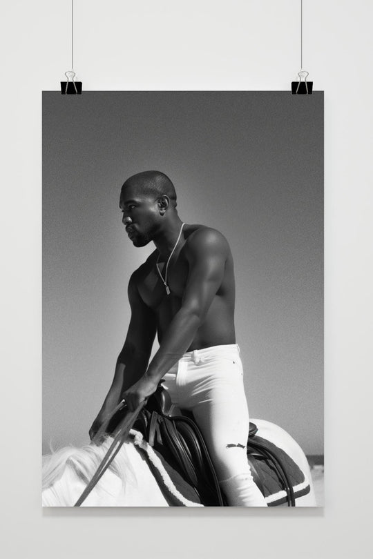 Kanye West on Horseback