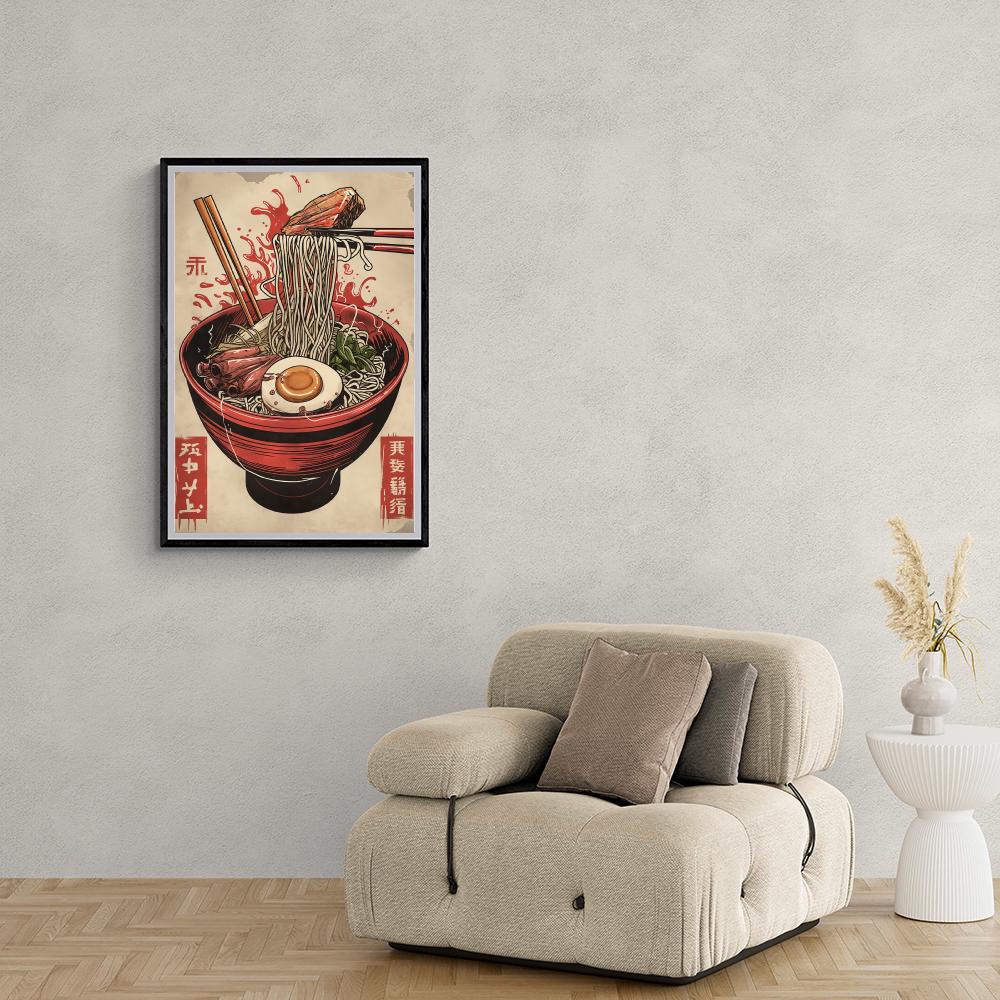 Ramen Rétro dans un intérieur