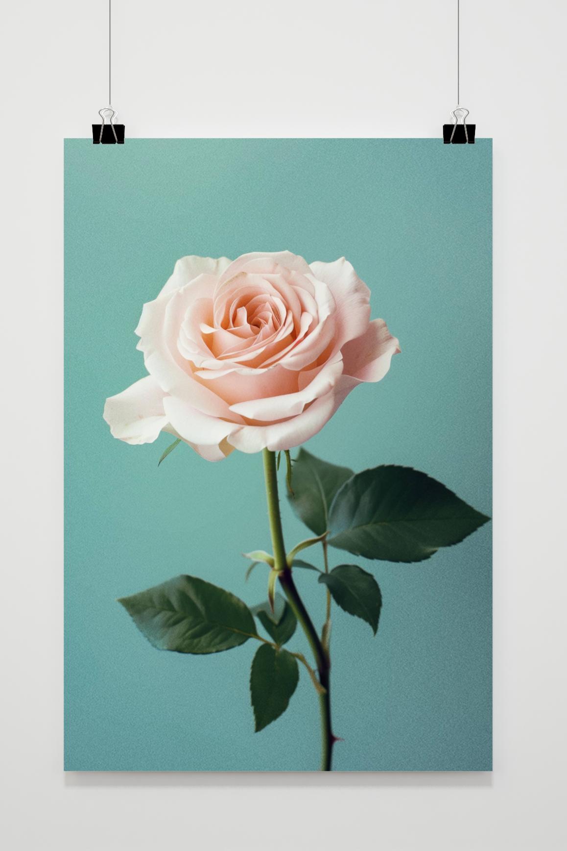 Póster Rosa Rosada de 25 Artstreet
