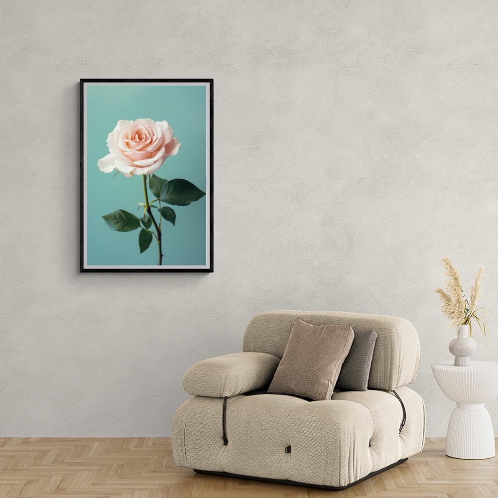 Rosa Rosada en un interior