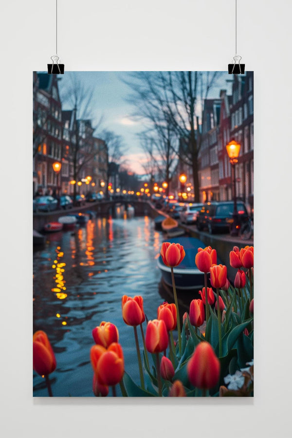 Póster Tulipanes Amsterdam