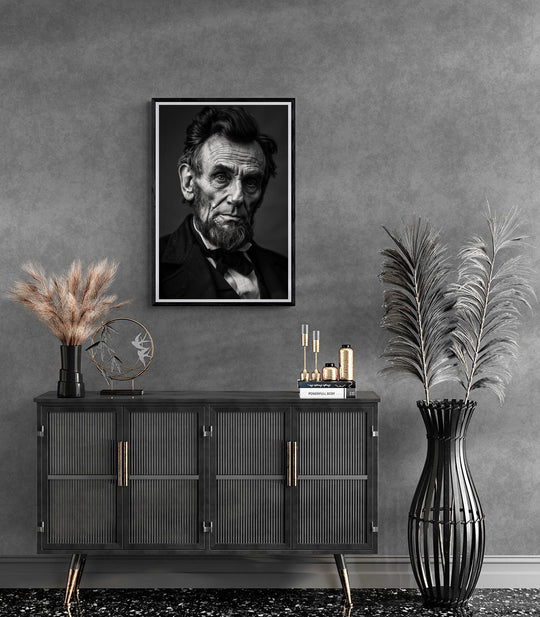 Abraham Lincoln Zwart Wit