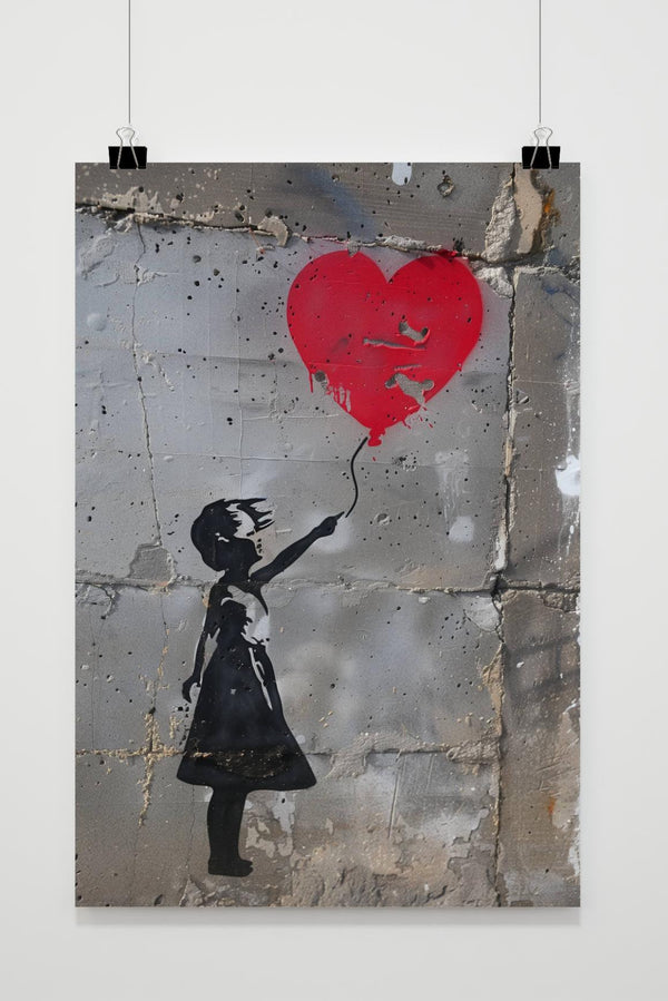 Banksy Ballonmeisje poster