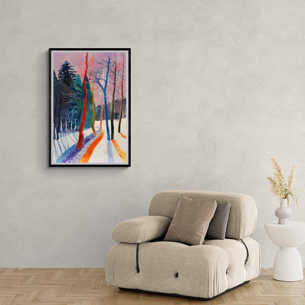 David Hockney Invierno en un interior