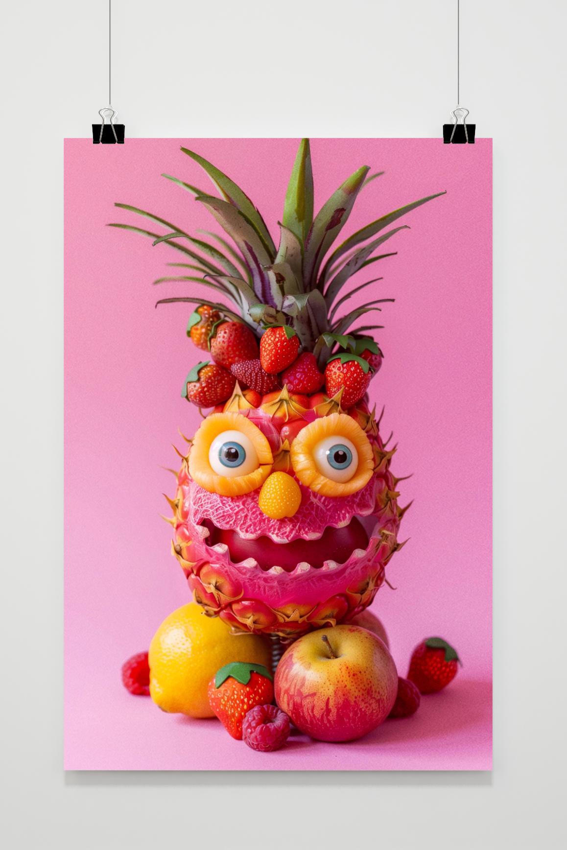 Affiche Fruits Rigolos de 25 Artstreet