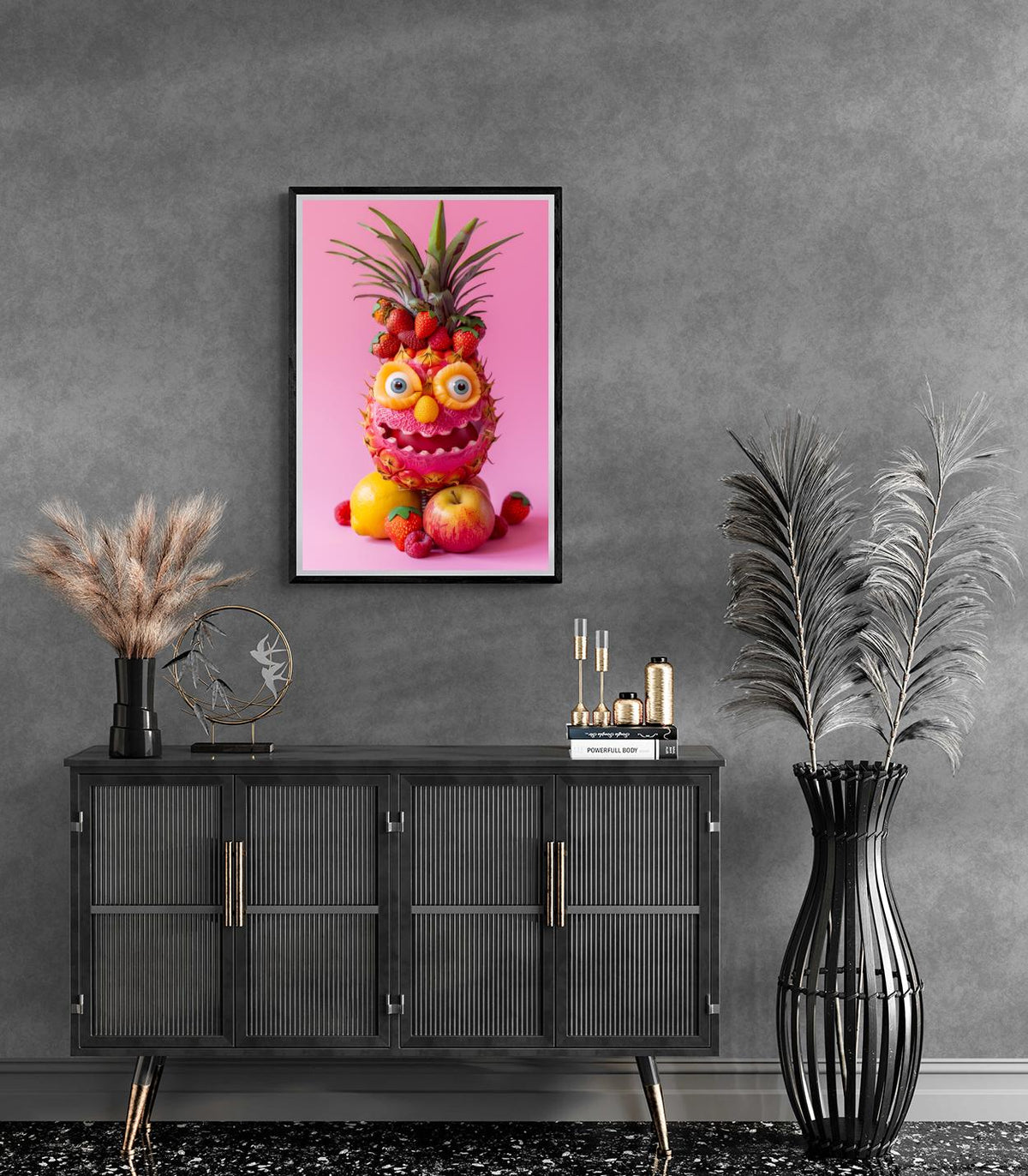 Fruits Rigolos dans un intérieur