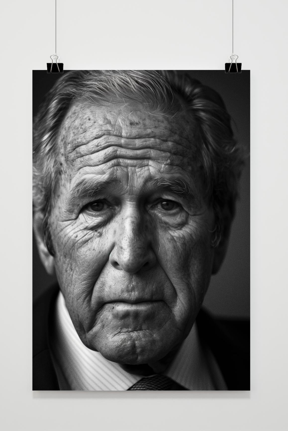 Affiche George W. Bush Noir et Blanc de 25 Artstreet