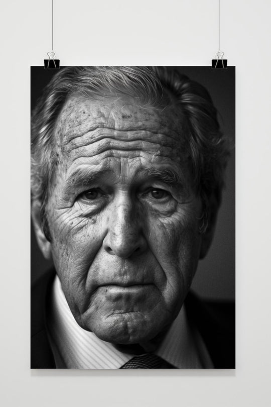 George W. Bush Black White