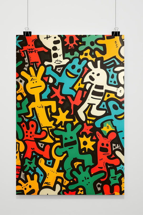 Keith Haring Figuren Poster