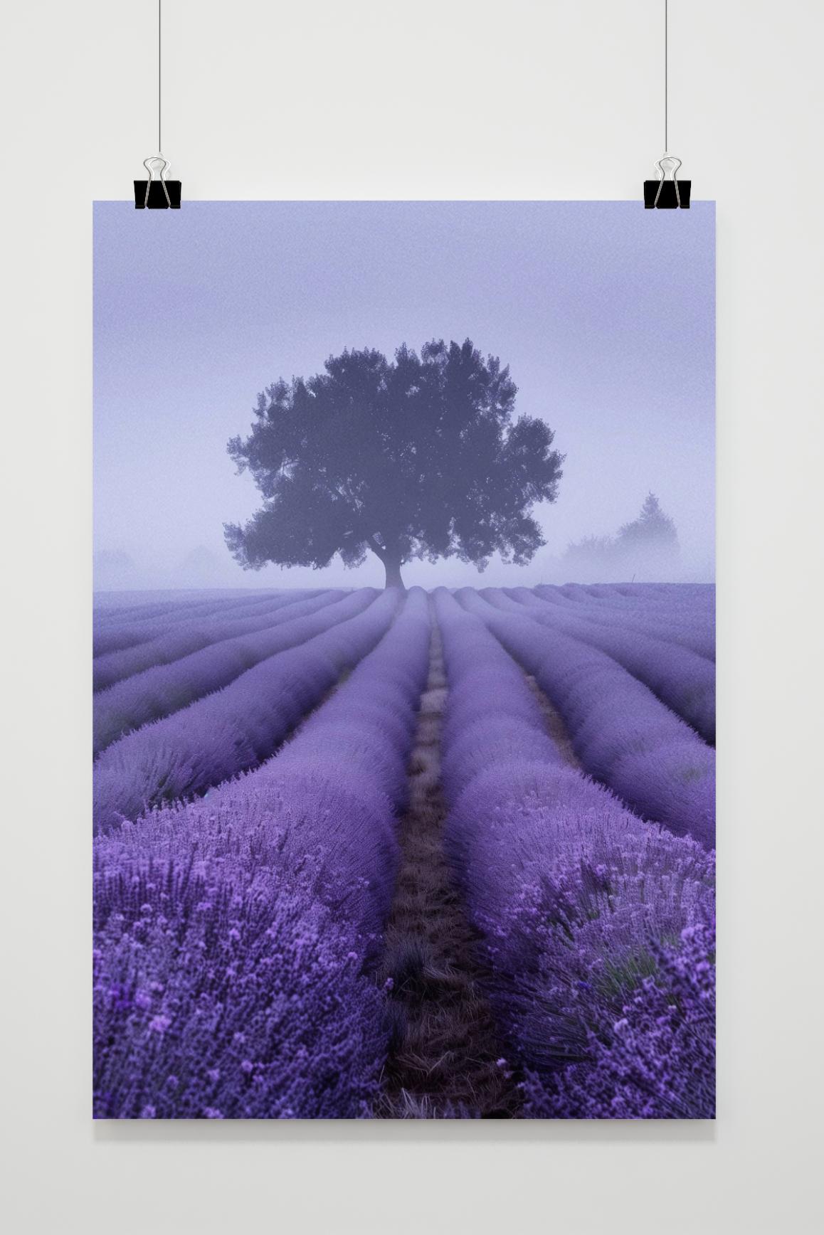 Affiche Brume de Lavande de 25 Artstreet