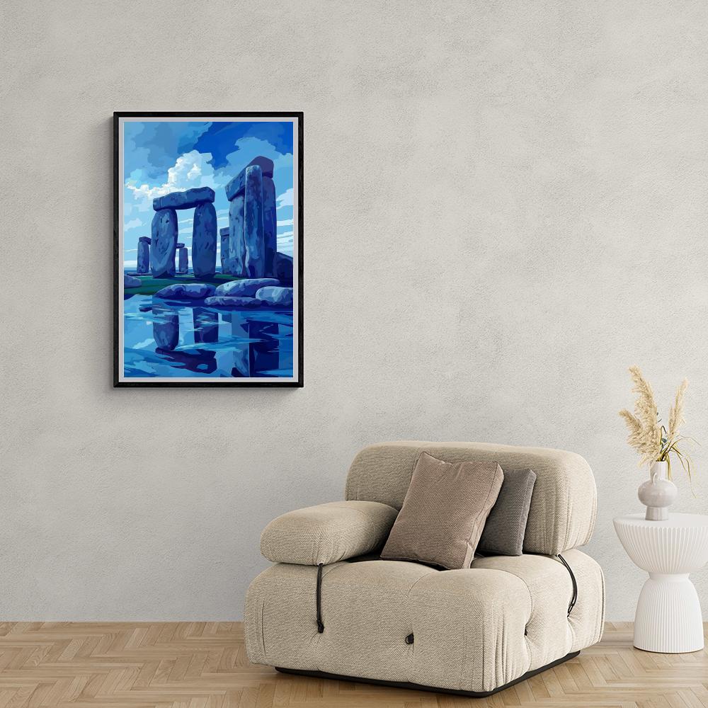 Stonehenge Aquarelle dans un intérieur