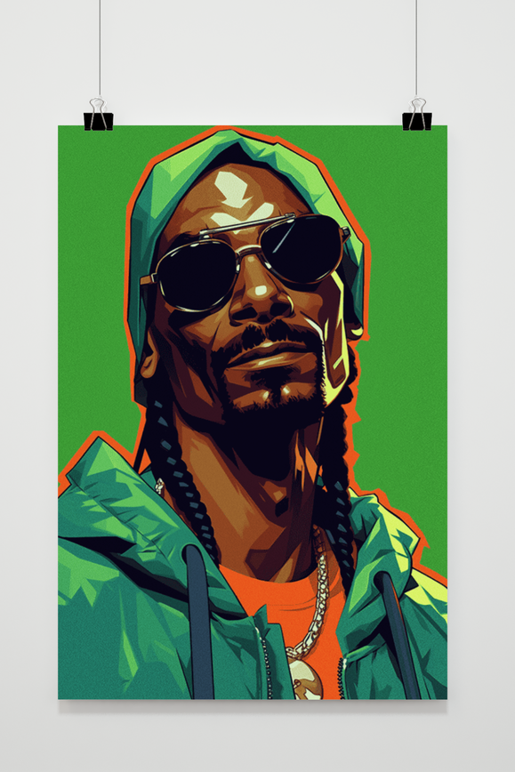 Affiche Snoop Dogg Groen