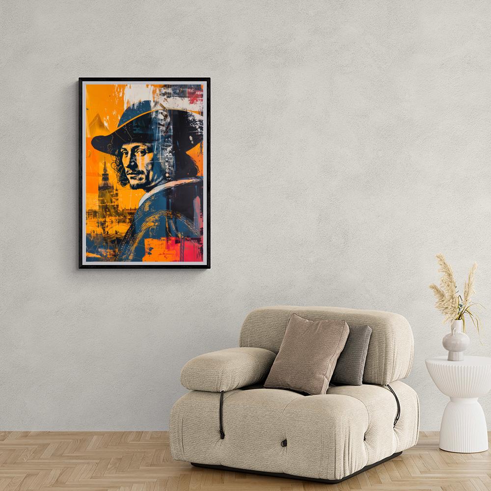 Style Rembrandt dans un intérieur