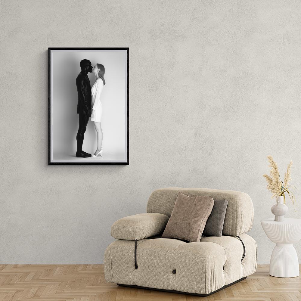 Homme Femme Yinyang dans un intérieur