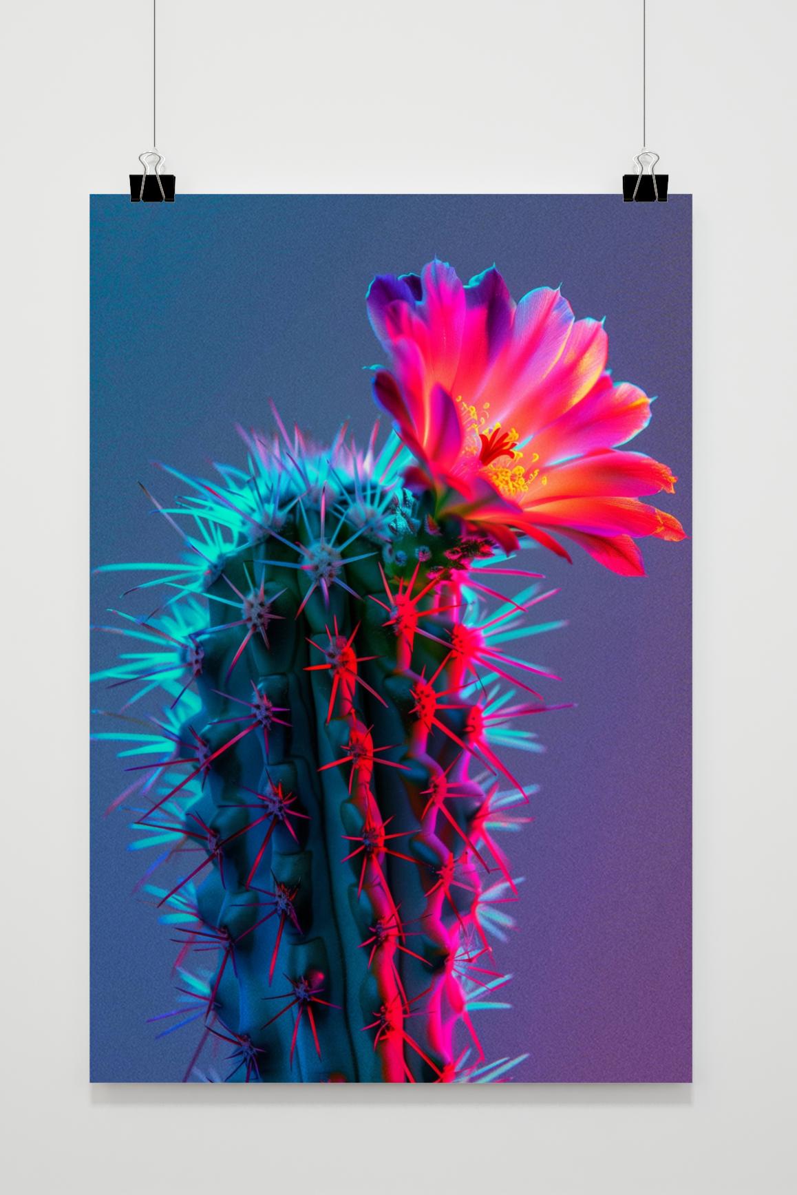 Affiche Fleur de Cactus de 25 Artstreet