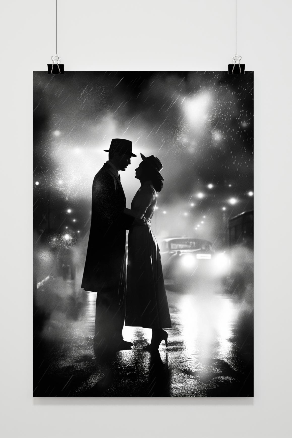 Affiche Casablanca Noir et Blanc de 25 Artstreet