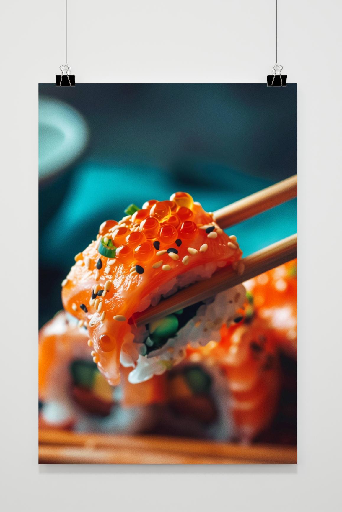 Affiche Rouleaux de Sushi de 25 Artstreet