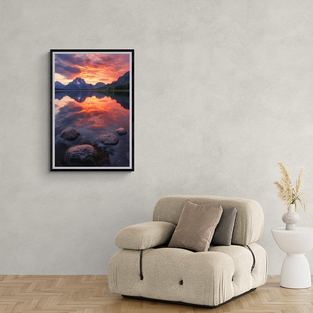 Montagnes Majestueuses dans un intérieur