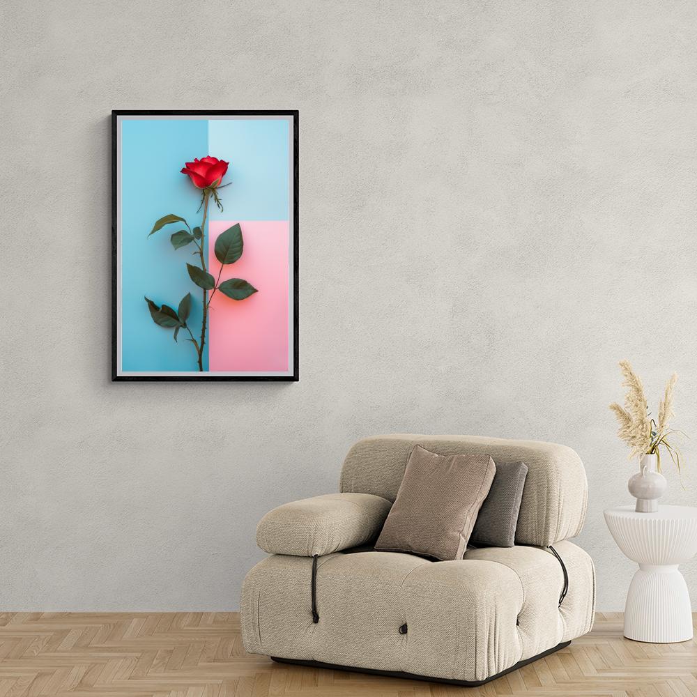 Rose Rouge dans un intérieur