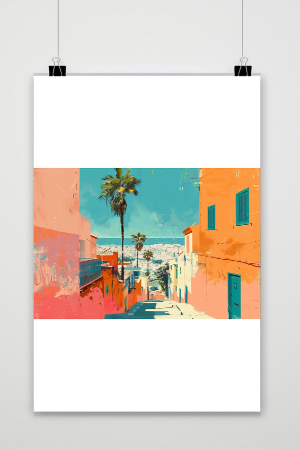 Póster Vista de Ciudad
