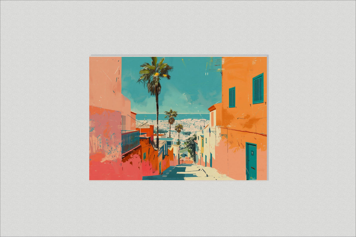 Vue sur la ville dans un intérieur