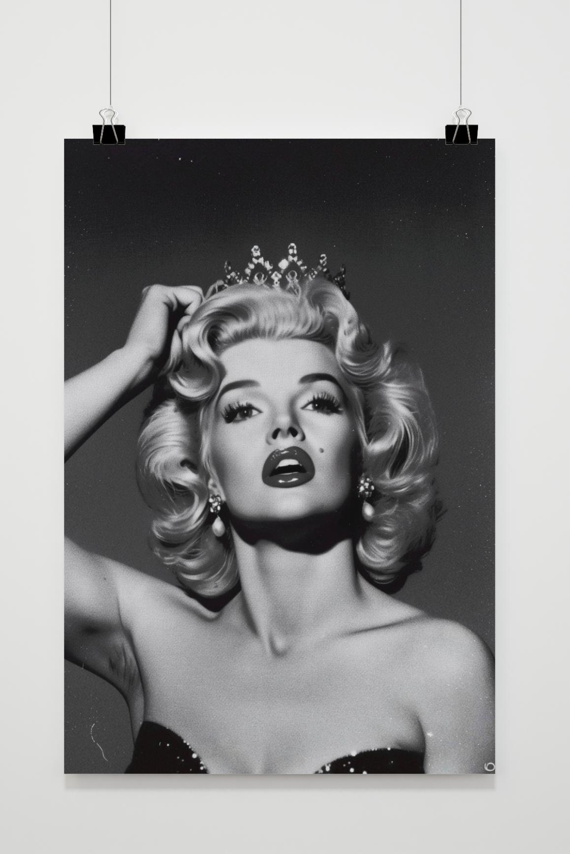 Affiche Marilyn Monroe Noir et Blanc de 25 Artstreet