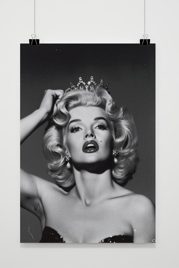 Póster Marilyn Monroe Blanco y Negro