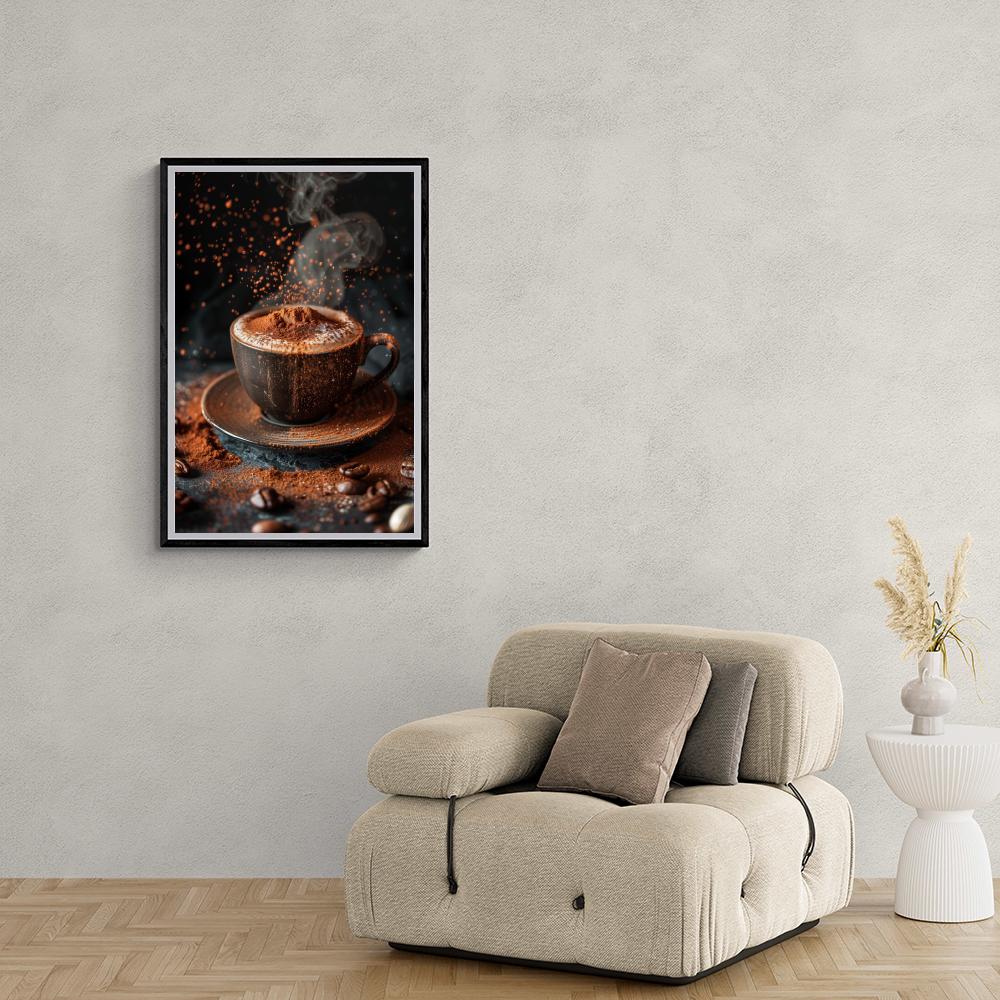 Cappuccino dans un intérieur