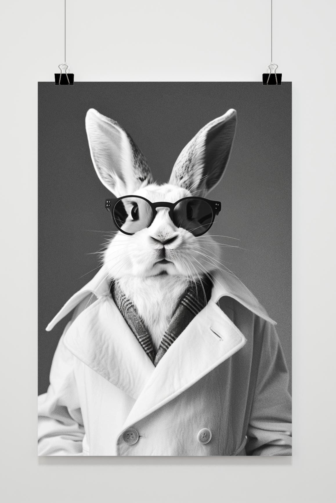 Affiche Lapin Mode de 25 Artstreet