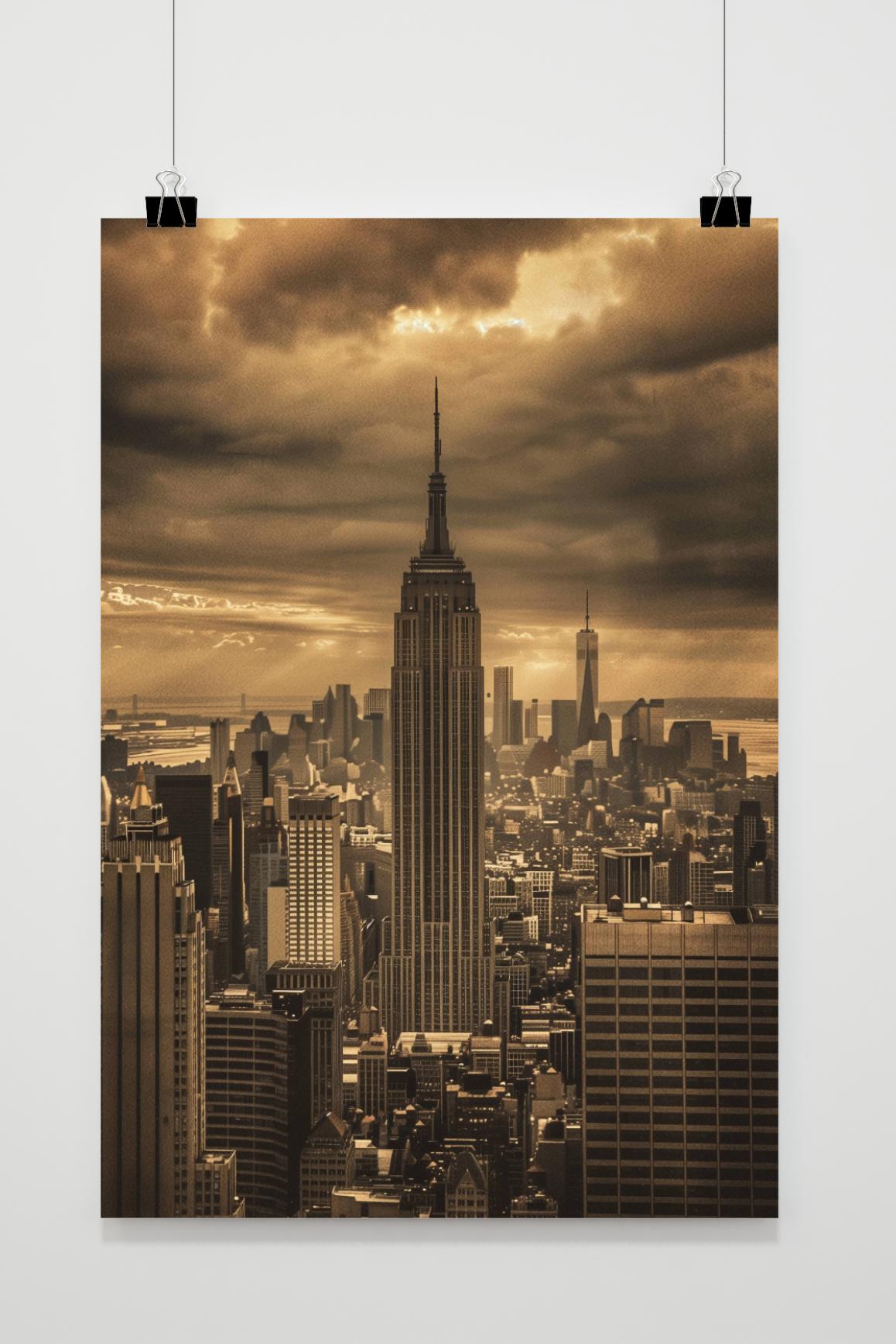 Affiche Skyline de New York de 25 Artstreet