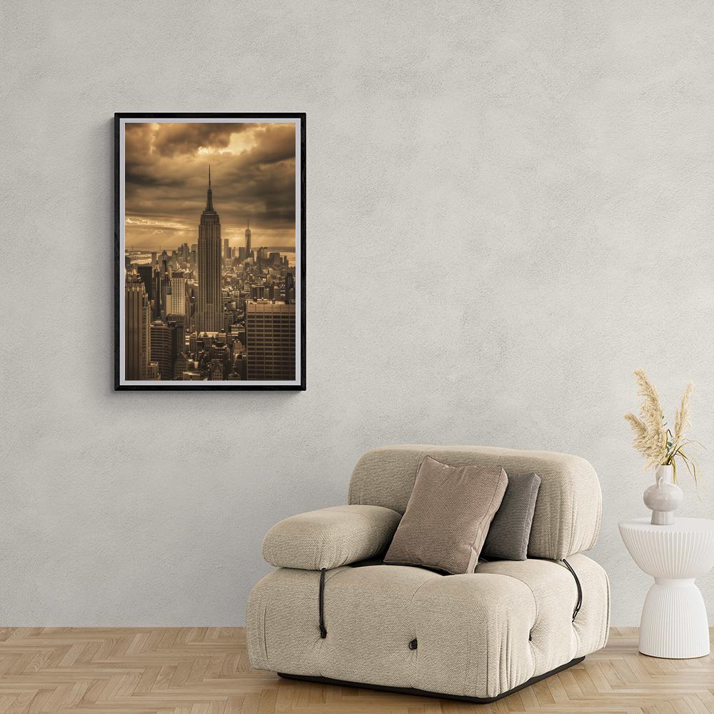 Skyline de New York dans un intérieur