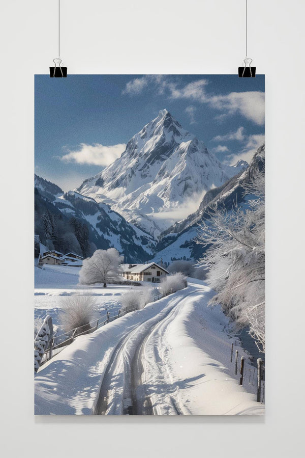 Zwitserland Sneeuw poster