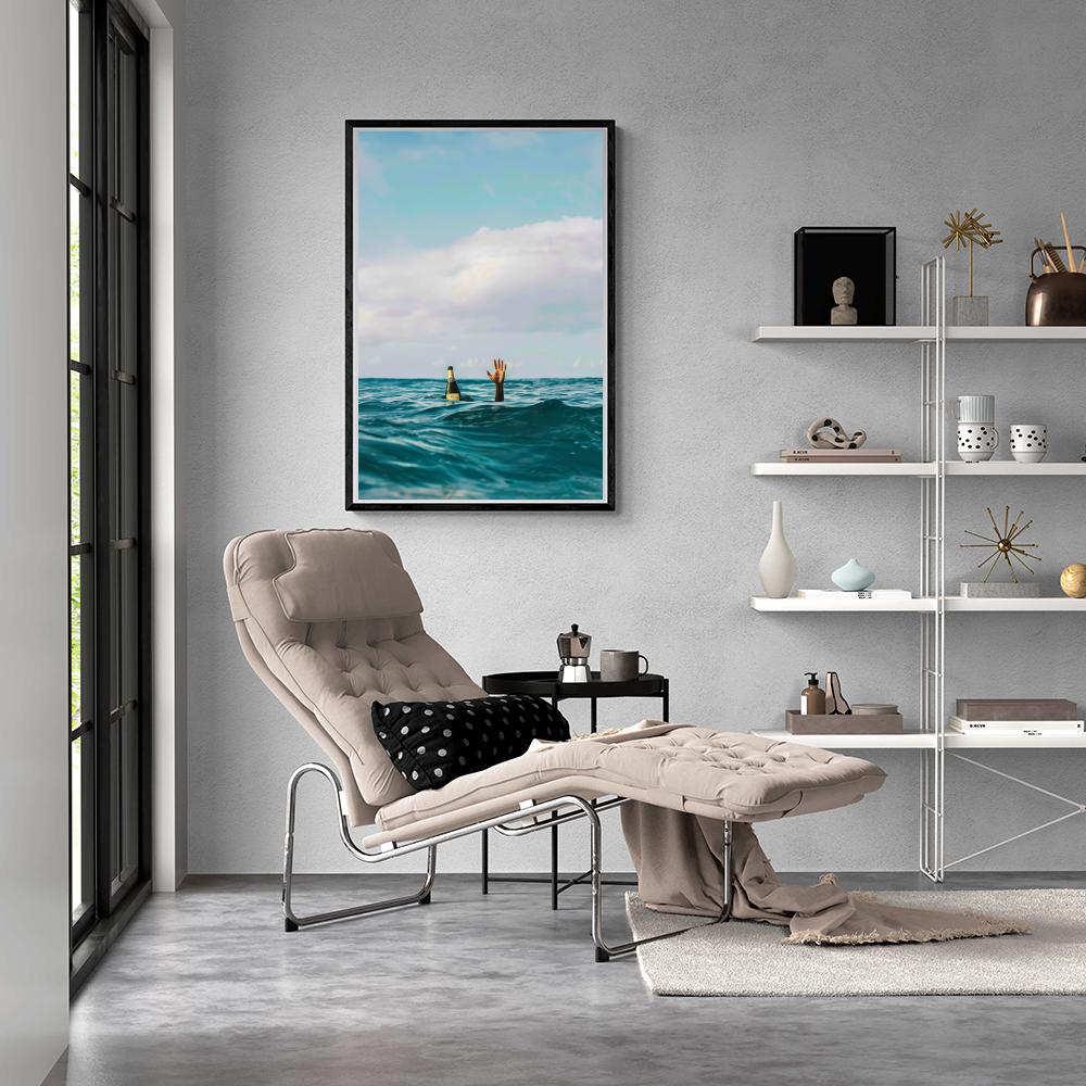 Océan Champagne dans un intérieur